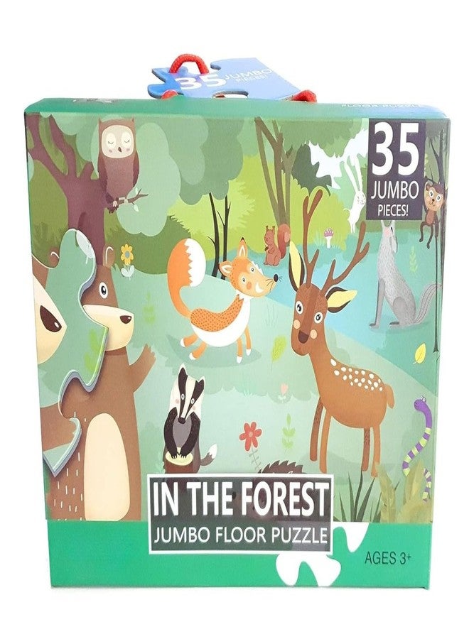 Tickles 35 Pcs Jumbo Forest Puzzle - Fun Early Learning Game with Vibrant Animal & Nature Scenes for Kids Boys & Girls (Ages: 3+ Years) - Image 2